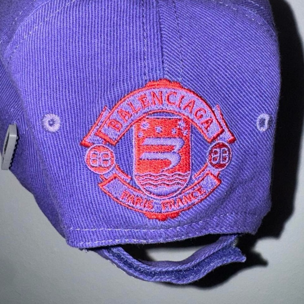 Balenciaga Violet and Red Logo Cap - Picture 4 of 8
